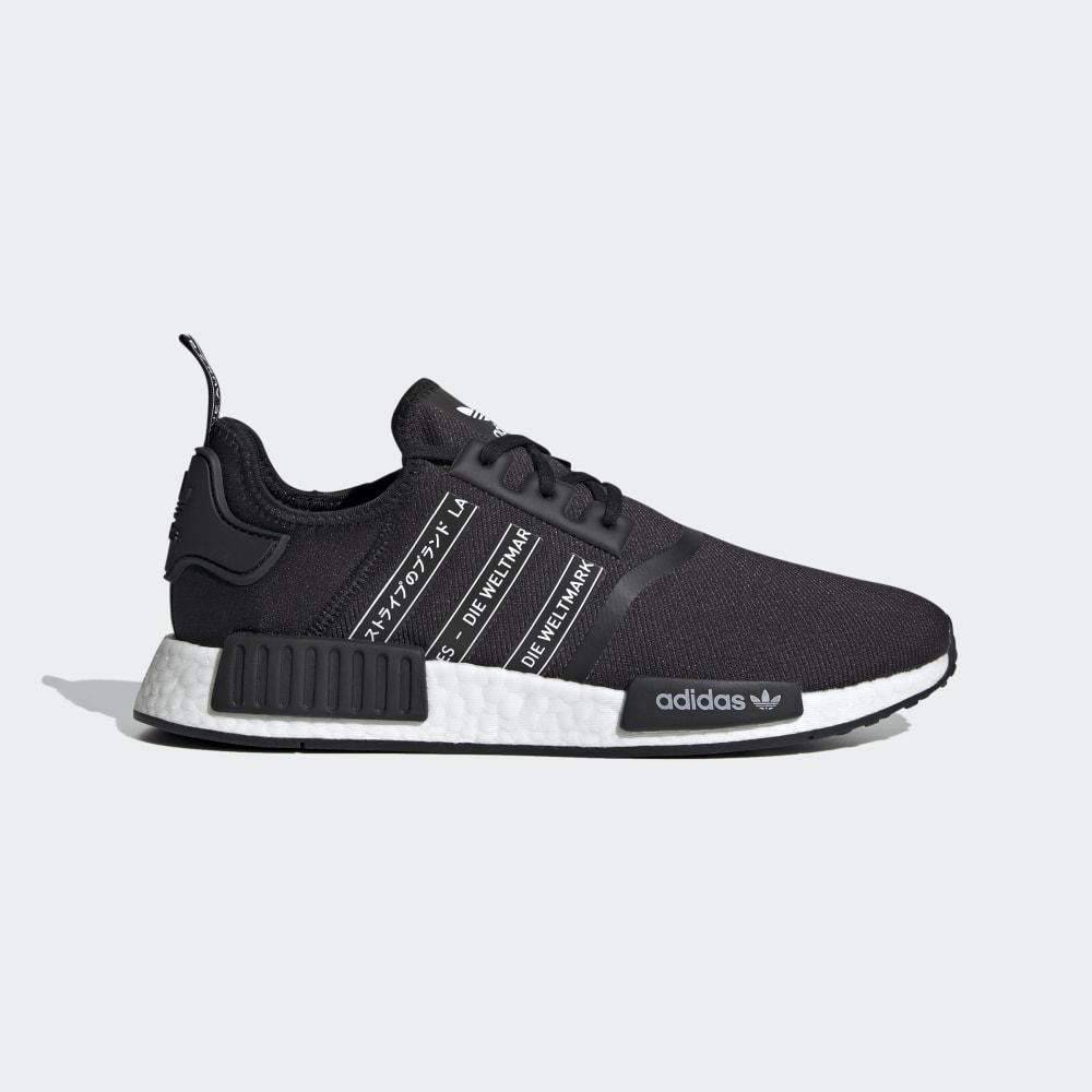 Originals Adidas NMD_R1 Barbati Romania - Negrii/Albi FX1033